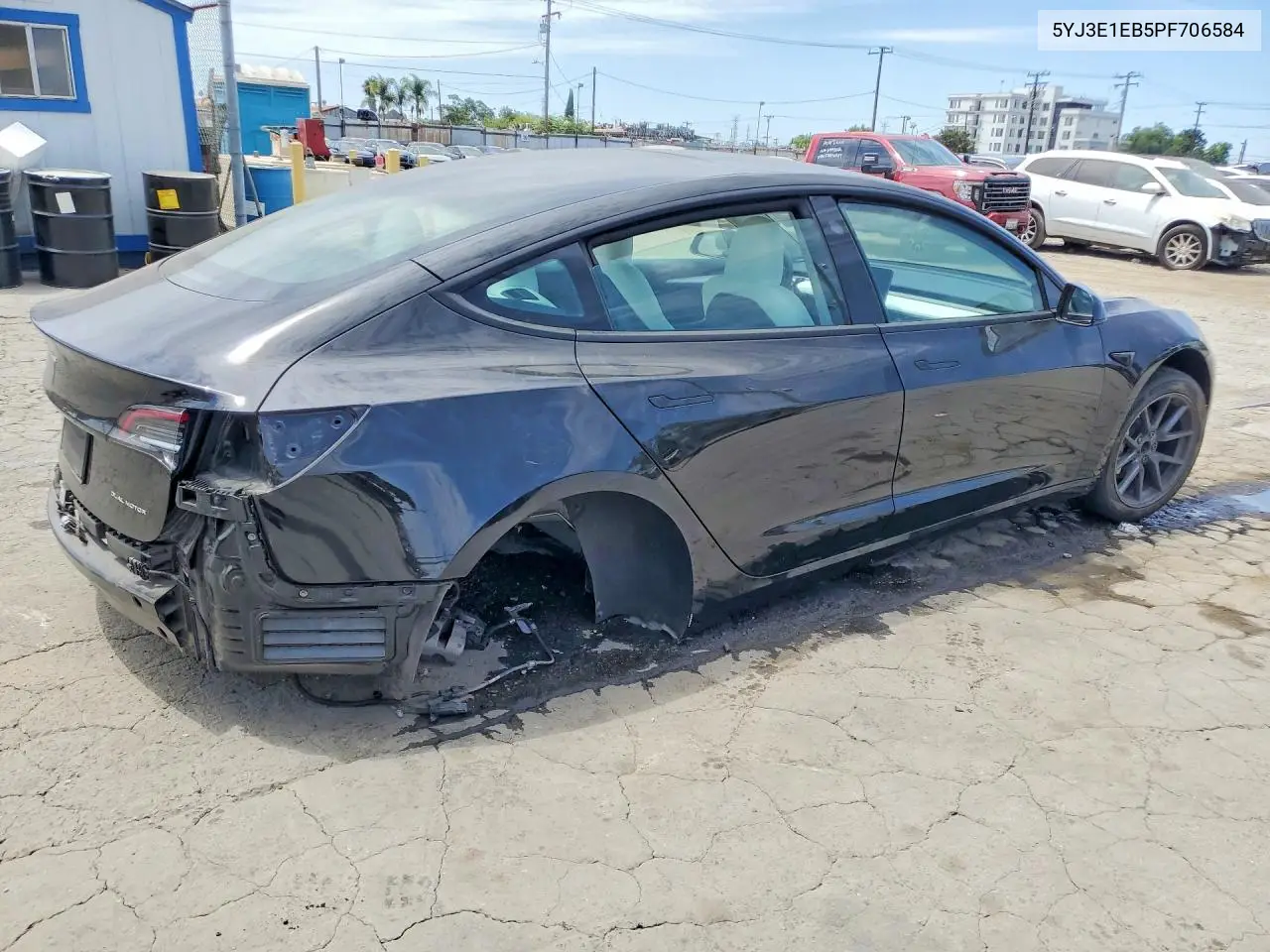 2023 Tesla Model 3 VIN: 5YJ3E1EB5PF706584 Lot: 61738156