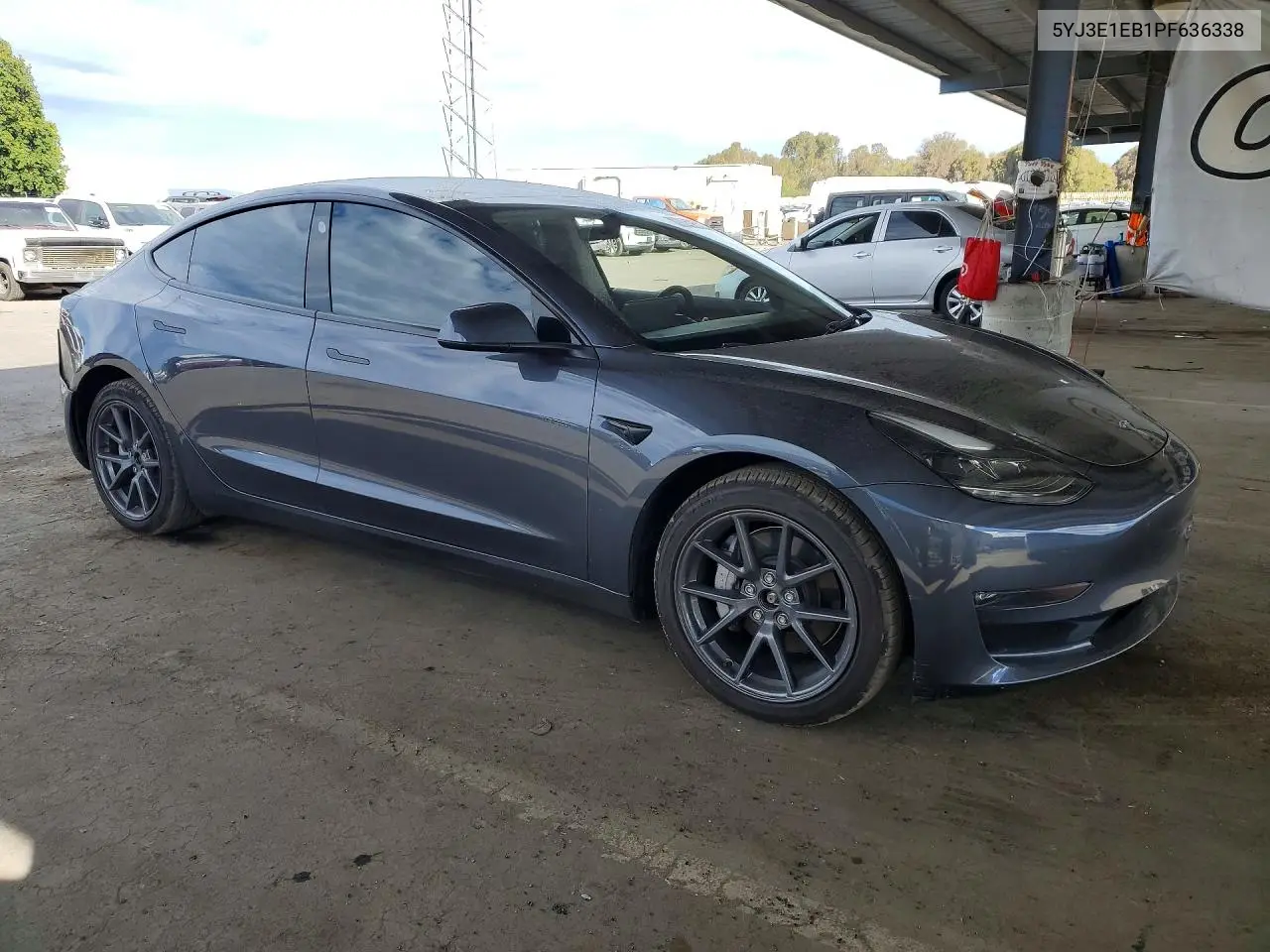 2023 Tesla Model 3 VIN: 5YJ3E1EB1PF636338 Lot: 61801806