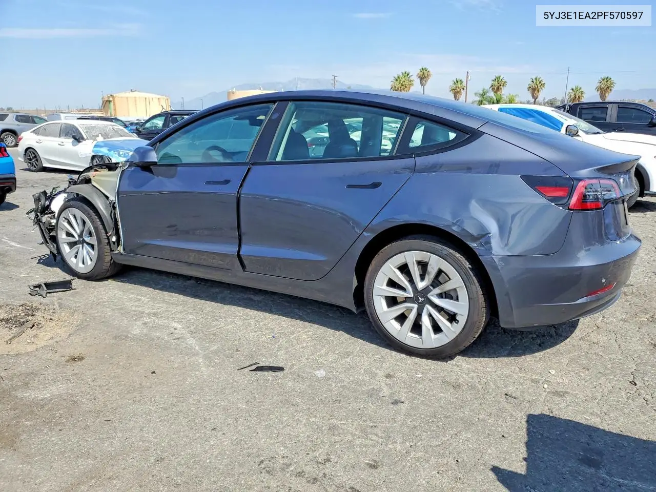 2023 Tesla Model 3 VIN: 5YJ3E1EA2PF570597 Lot: 61942446