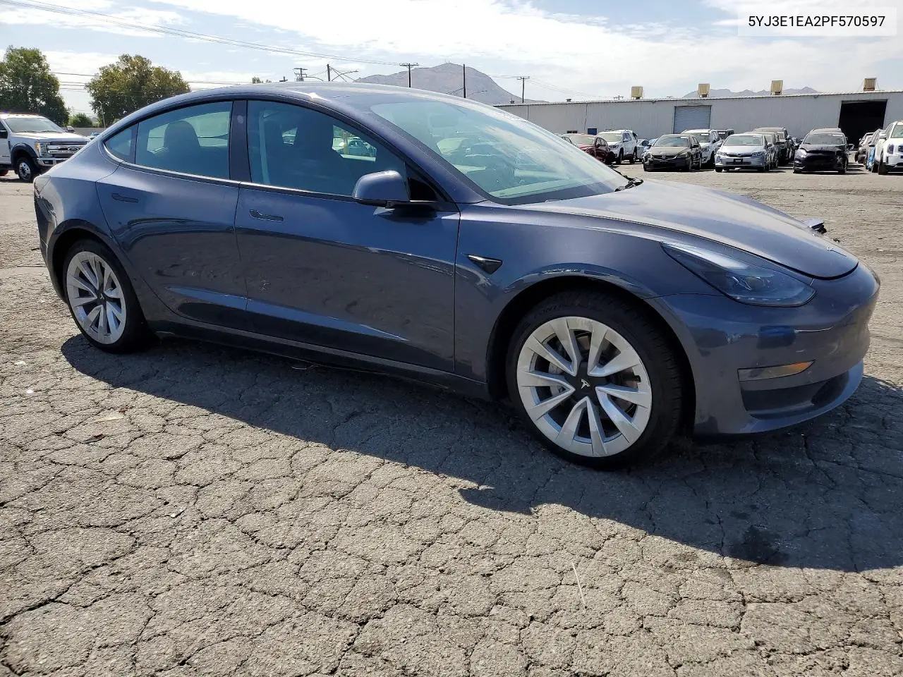 2023 Tesla Model 3 VIN: 5YJ3E1EA2PF570597 Lot: 61942446
