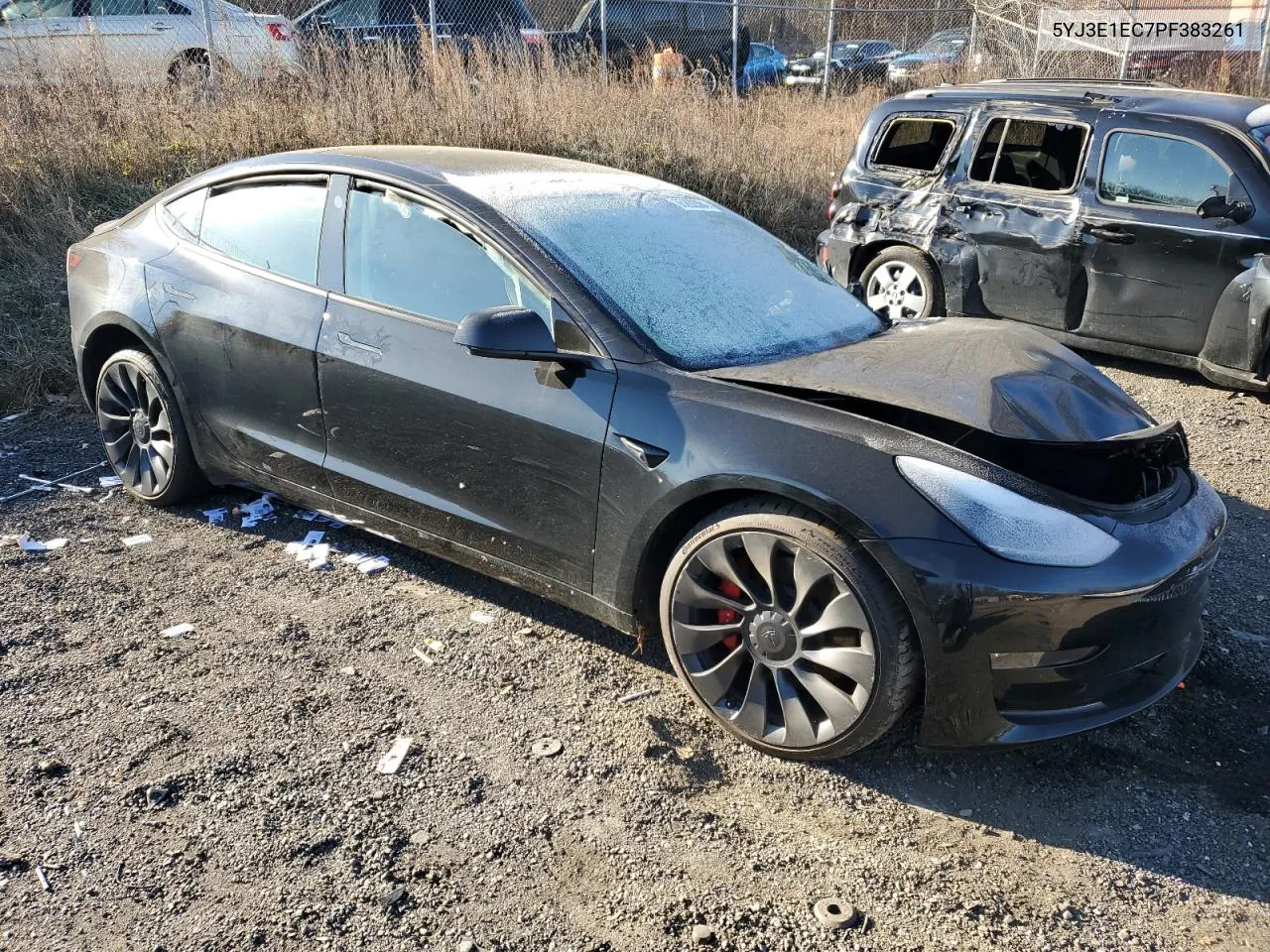 2023 Tesla Model 3 VIN: 5YJ3E1EC7PF383261 Lot: 85292304