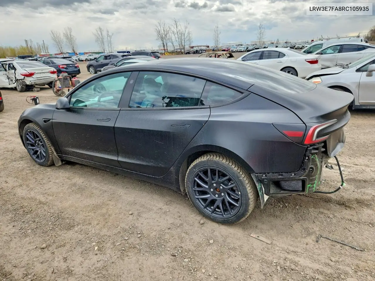 2024 Tesla Model 3 VIN: LRW3E7FA8RC105935 Lot: 52834566