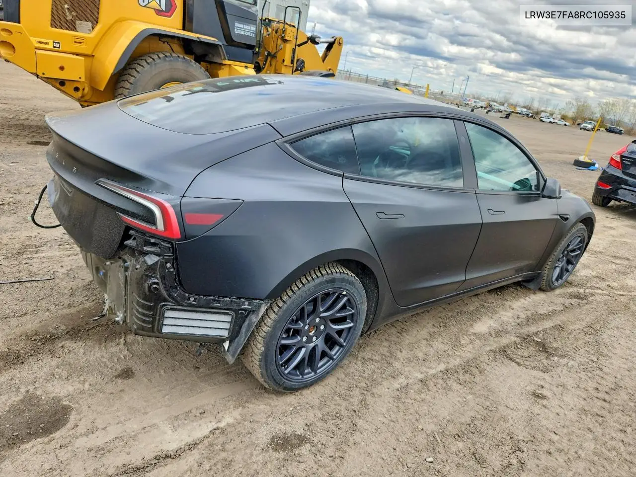 2024 Tesla Model 3 VIN: LRW3E7FA8RC105935 Lot: 52834566