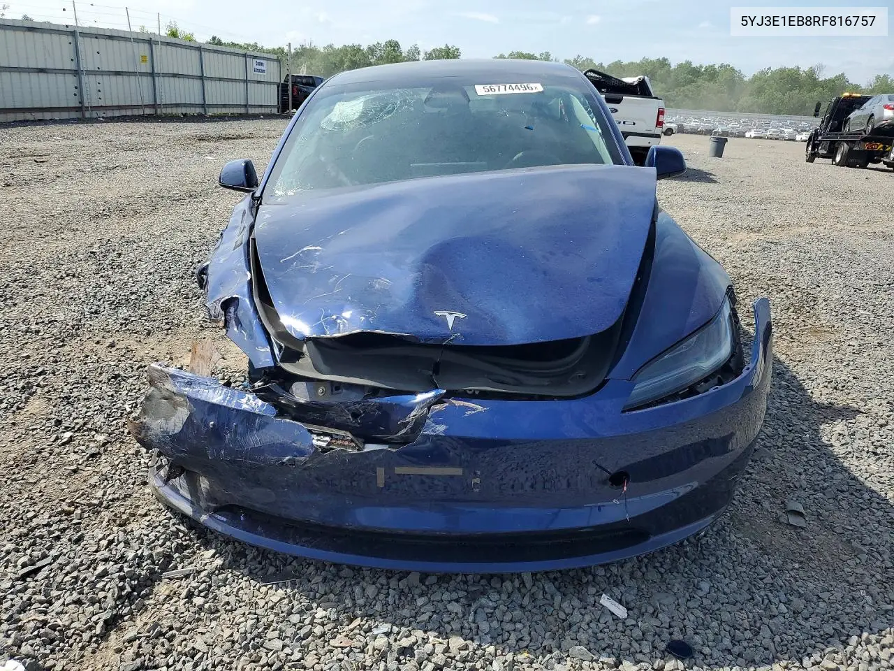 2024 Tesla Model 3 VIN: 5YJ3E1EB8RF816757 Lot: 56774496