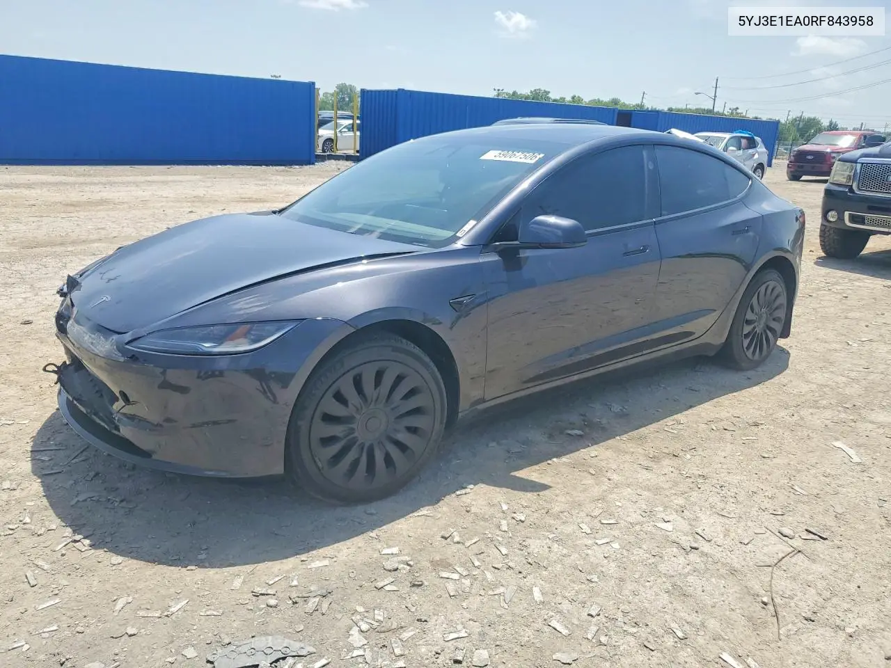 2024 Tesla Model 3 VIN: 5YJ3E1EA0RF843958 Lot: 59067506