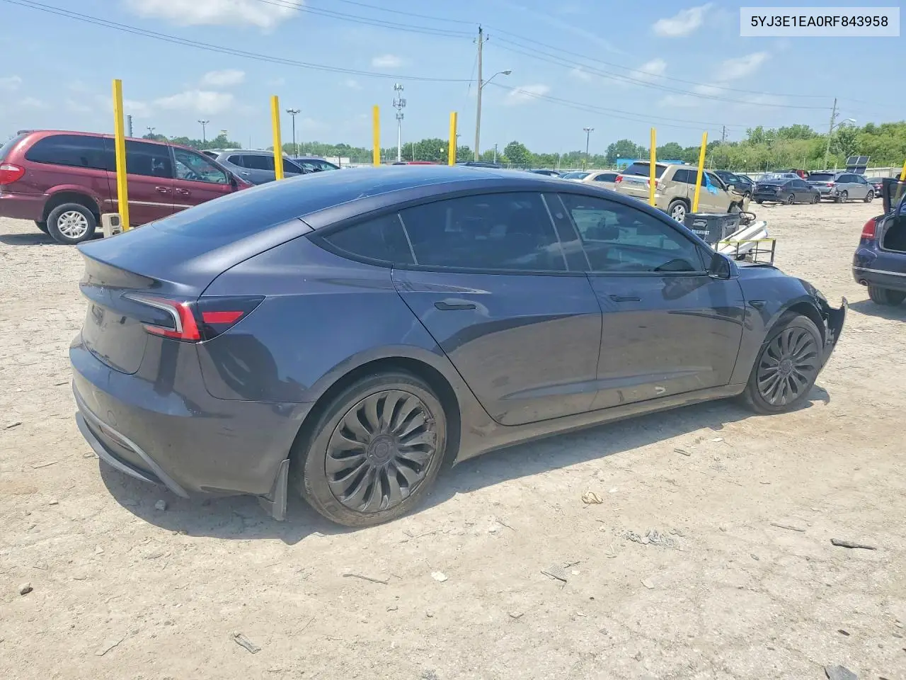 2024 Tesla Model 3 VIN: 5YJ3E1EA0RF843958 Lot: 59067506