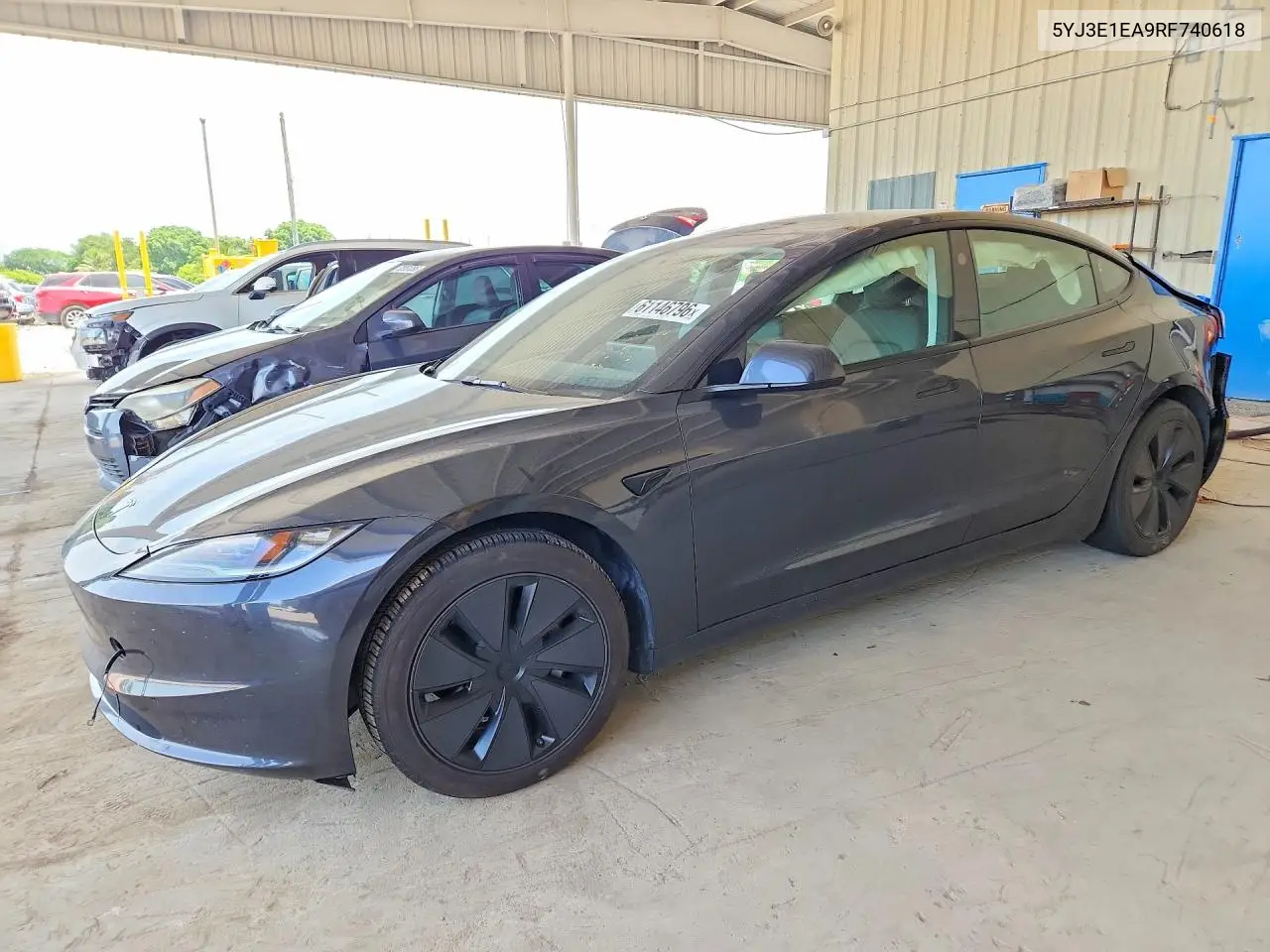 2024 Tesla Model 3 VIN: 5YJ3E1EA9RF740618 Lot: 61146796
