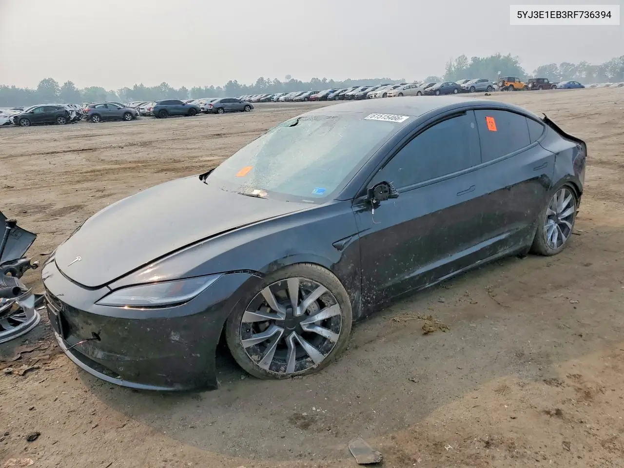 2024 Tesla Model 3 VIN: 5YJ3E1EB3RF736394 Lot: 61515466