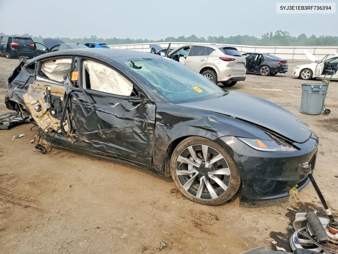 2024 Tesla Model 3 VIN: 5YJ3E1EB3RF736394 Lot: 61515466