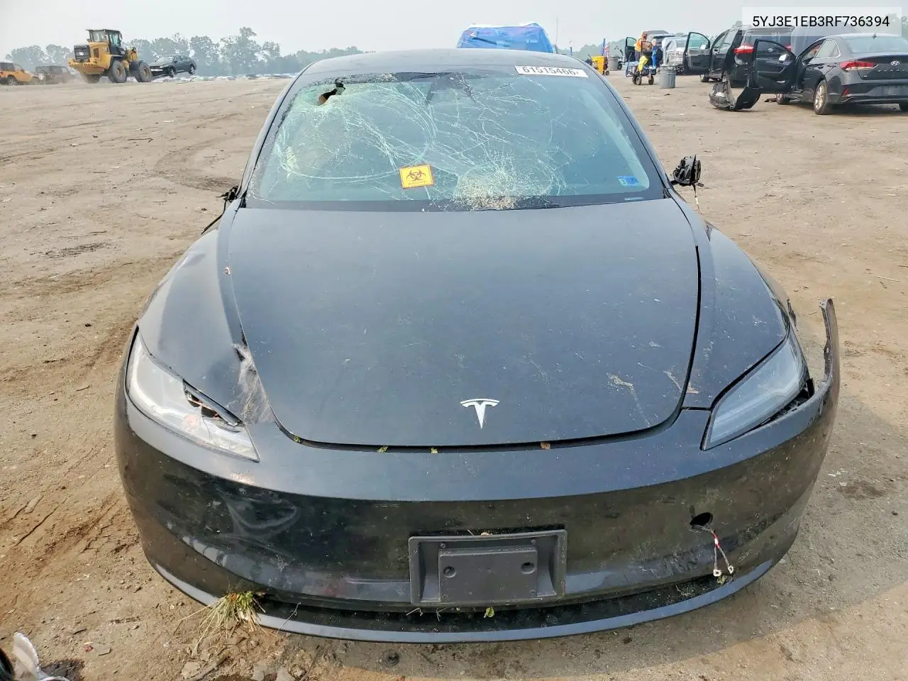 2024 Tesla Model 3 VIN: 5YJ3E1EB3RF736394 Lot: 61515466