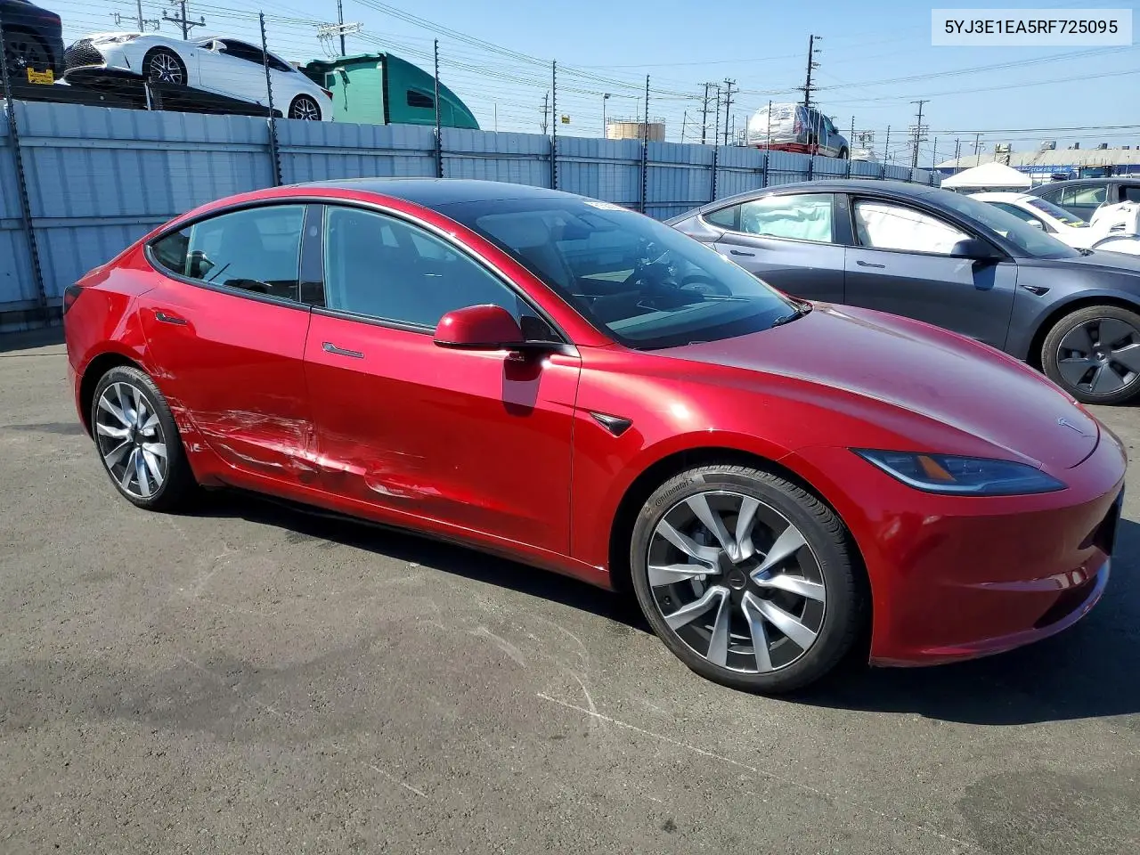 2024 Tesla Model 3 VIN: 5YJ3E1EA5RF725095 Lot: 61580056