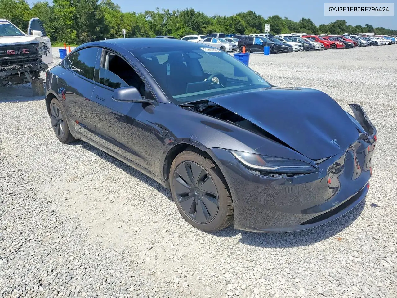 2024 Tesla Model 3 VIN: 5YJ3E1EB0RF796424 Lot: 61860096