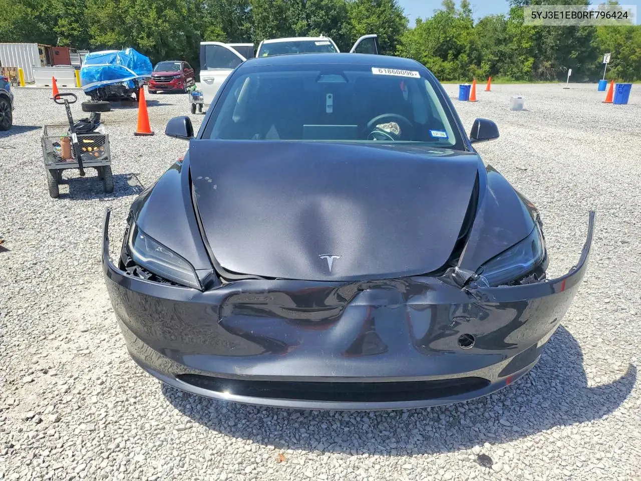 2024 Tesla Model 3 VIN: 5YJ3E1EB0RF796424 Lot: 61860096