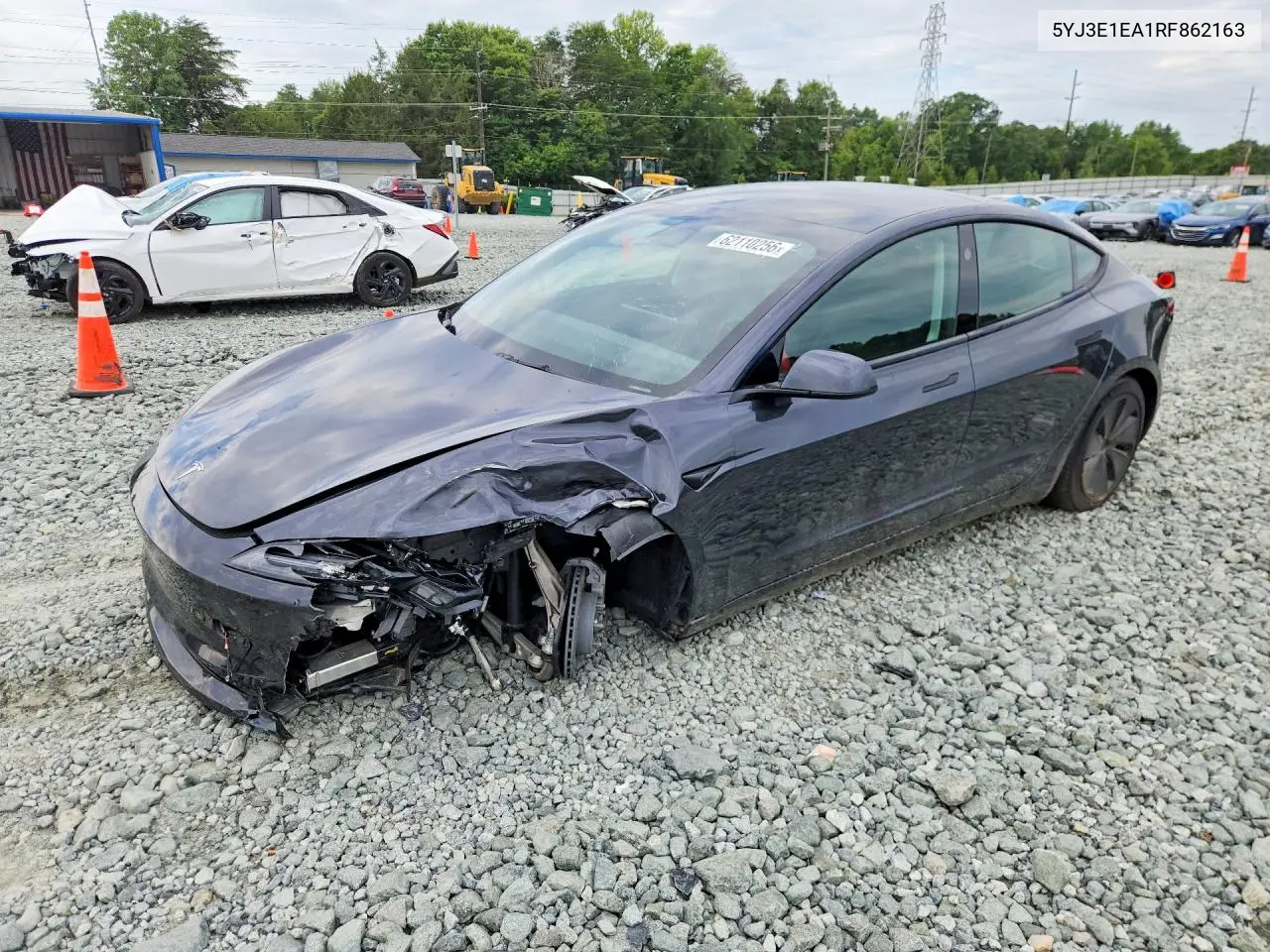 2024 Tesla Model 3 VIN: 5YJ3E1EA1RF862163 Lot: 62110256