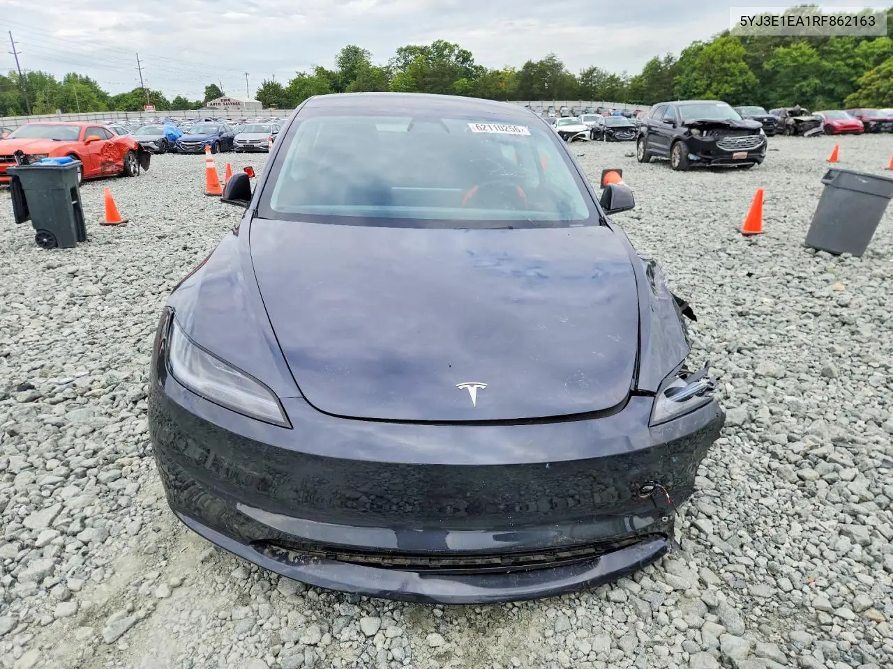 2024 Tesla Model 3 VIN: 5YJ3E1EA1RF862163 Lot: 62110256