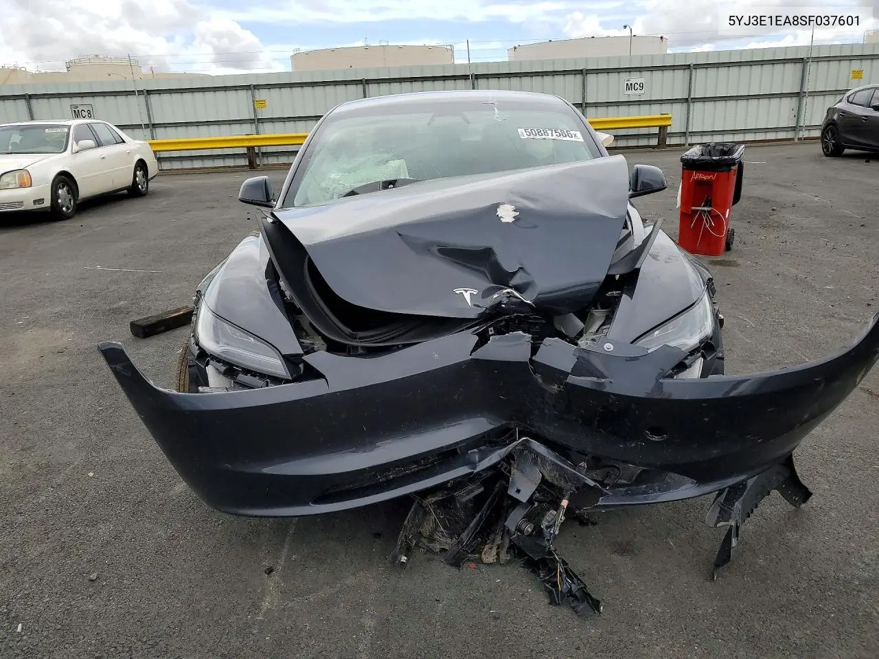 2025 Tesla Model 3 VIN: 5YJ3E1EA8SF037601 Lot: 50887586