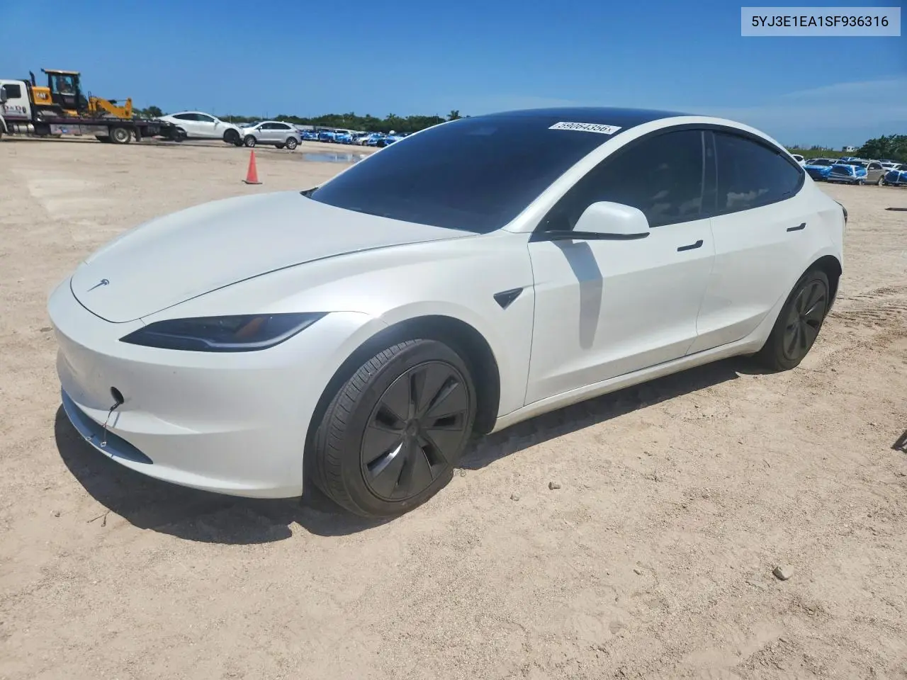 2025 Tesla Model 3 VIN: 5YJ3E1EA1SF936316 Lot: 59064356