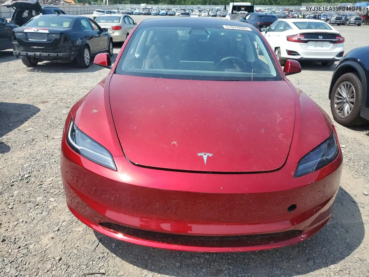 2025 Tesla Model 3 VIN: 5YJ3E1EA9SF046078 Lot: 61028046