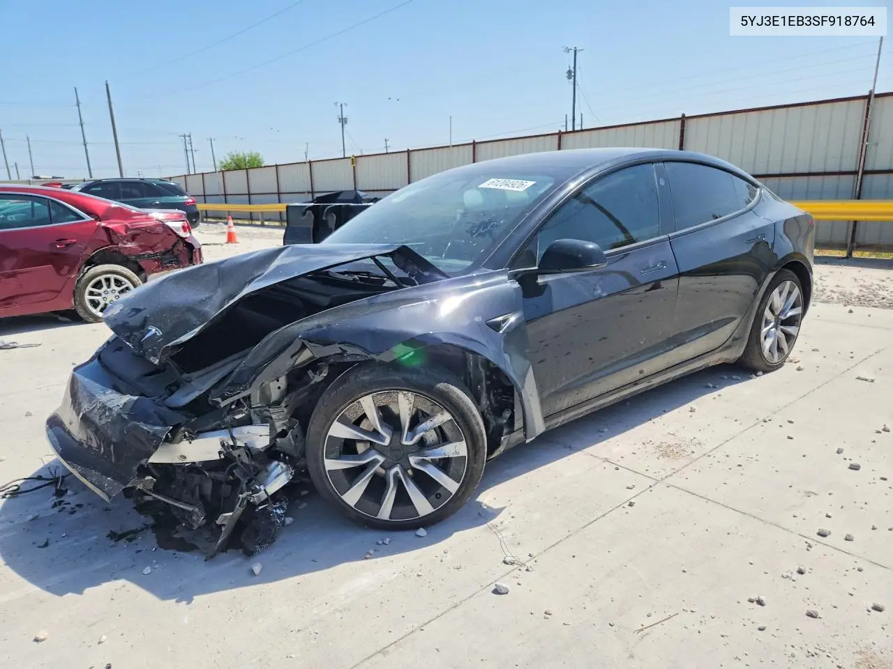 2025 Tesla Model 3 VIN: 5YJ3E1EB3SF918764 Lot: 61204926