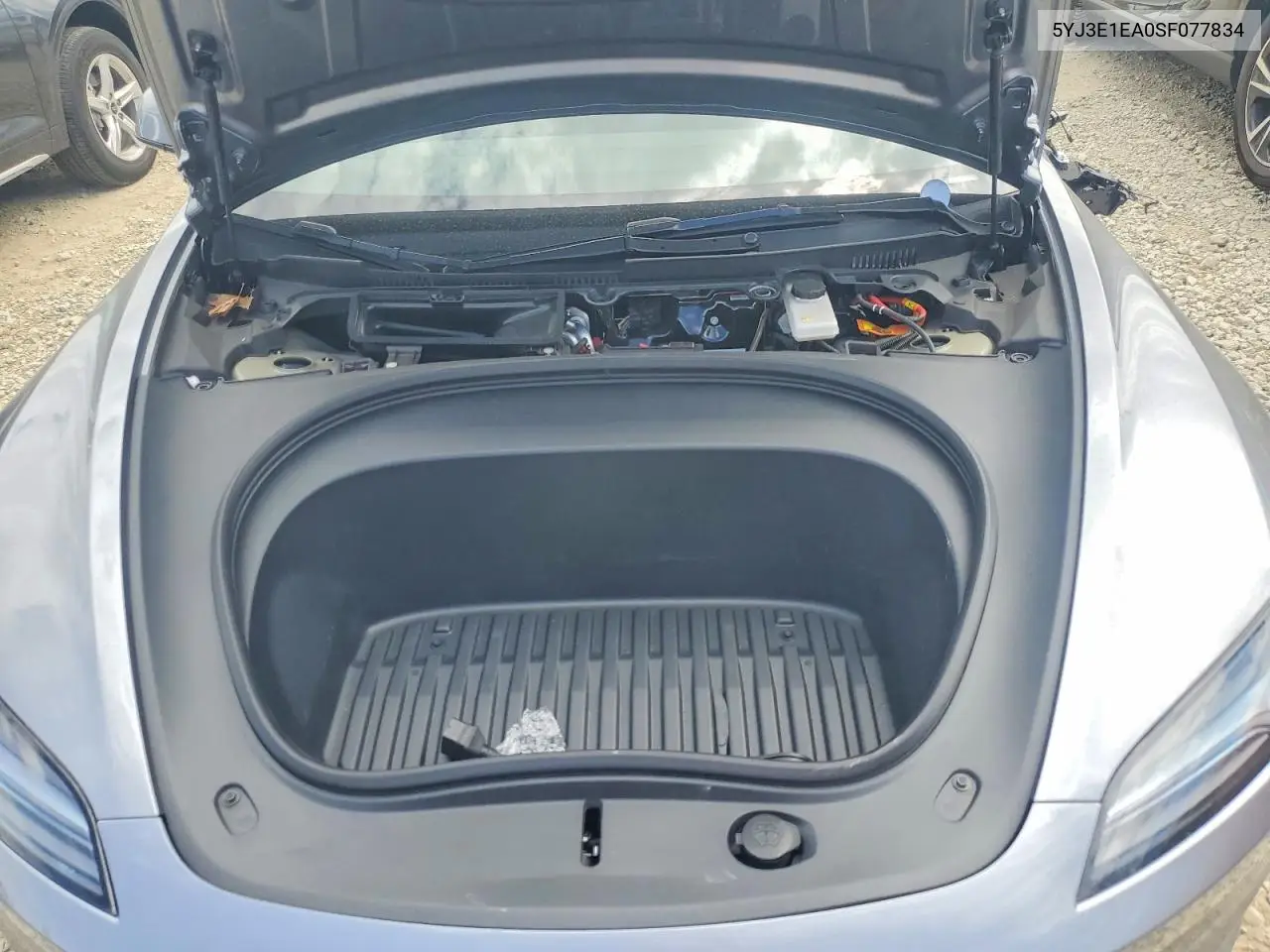 2025 Tesla Model 3 VIN: 5YJ3E1EA0SF077834 Lot: 61446086