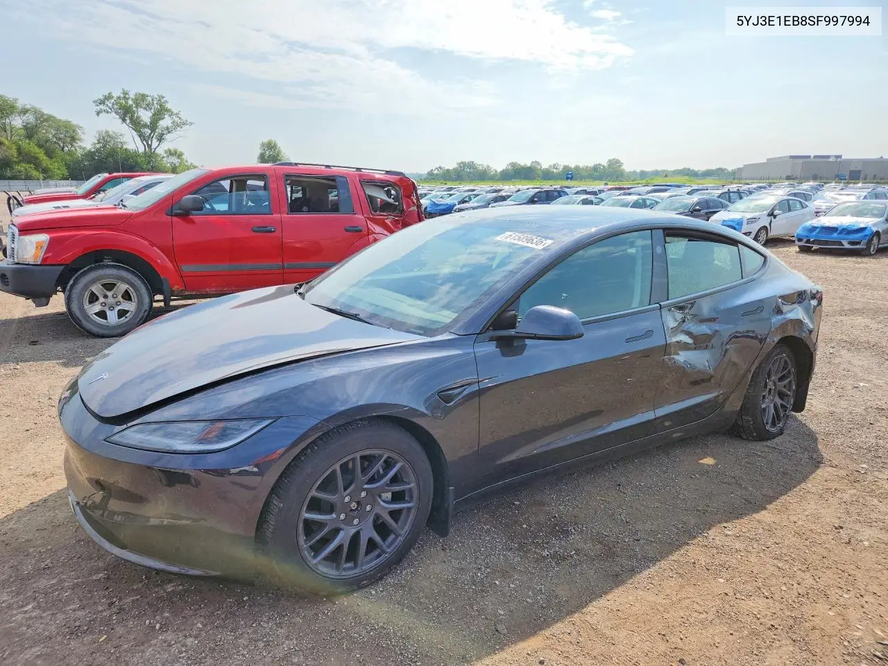 2025 Tesla Model 3 VIN: 5YJ3E1EB8SF997994 Lot: 61589636