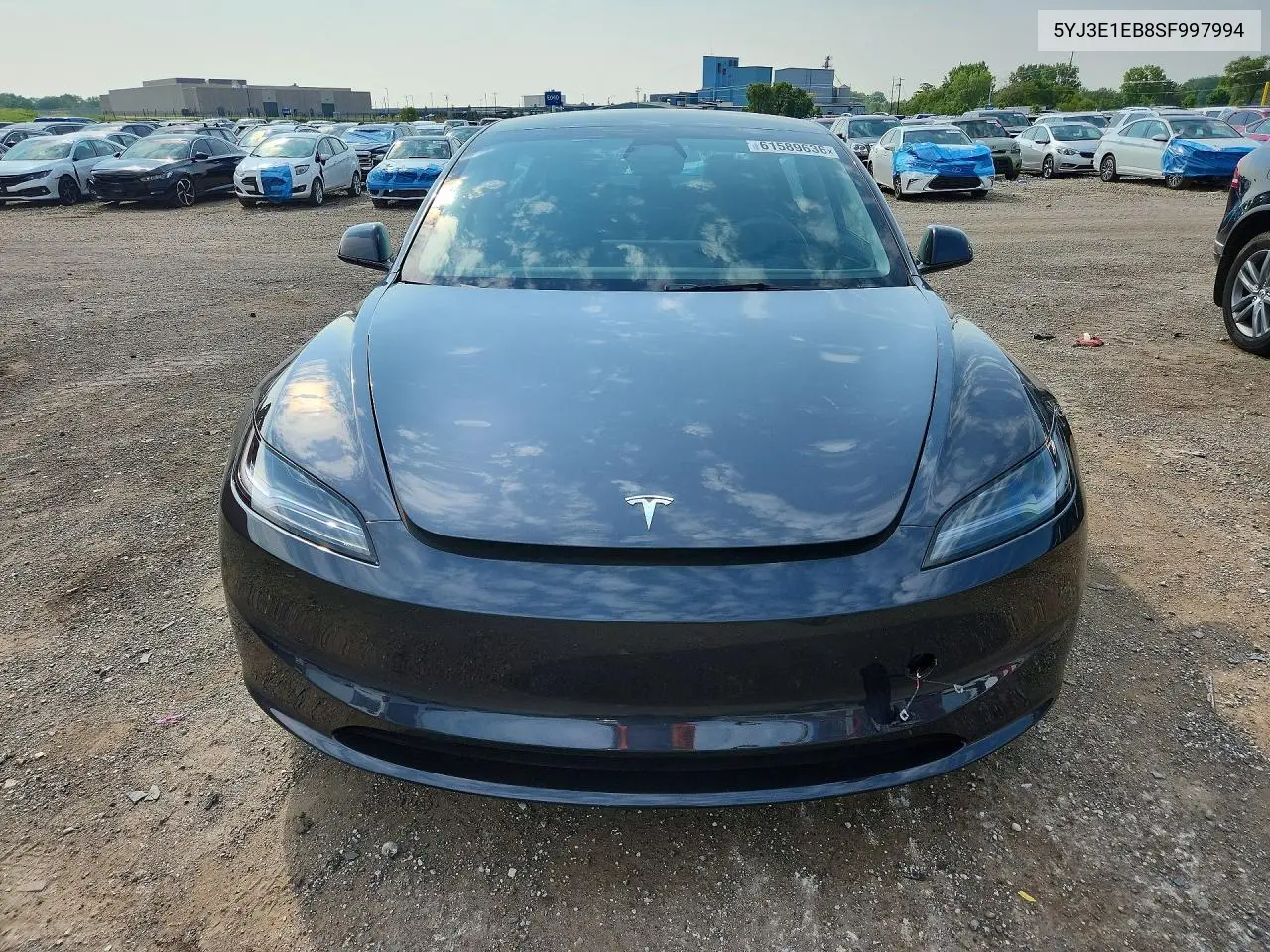 2025 Tesla Model 3 VIN: 5YJ3E1EB8SF997994 Lot: 61589636