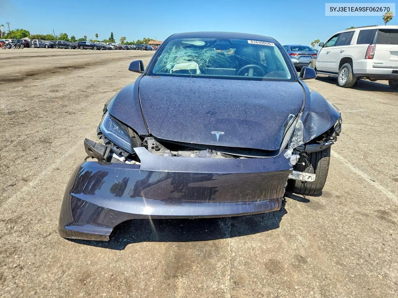 2025 Tesla Model 3 VIN: 5YJ3E1EA9SF062670 Lot: 61639056