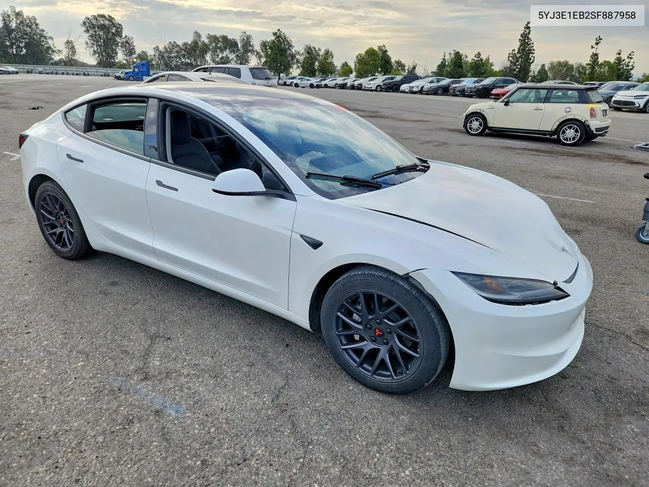 2025 Tesla Model 3 VIN: 5YJ3E1EB2SF887958 Lot: 61771666