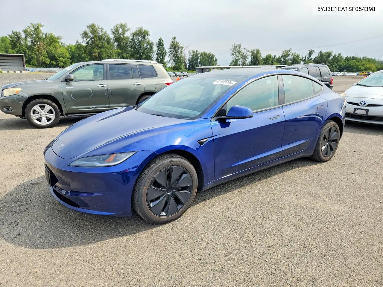 2025 Tesla Model 3 VIN: 5YJ3E1EA1SF054398 Lot: 61905706