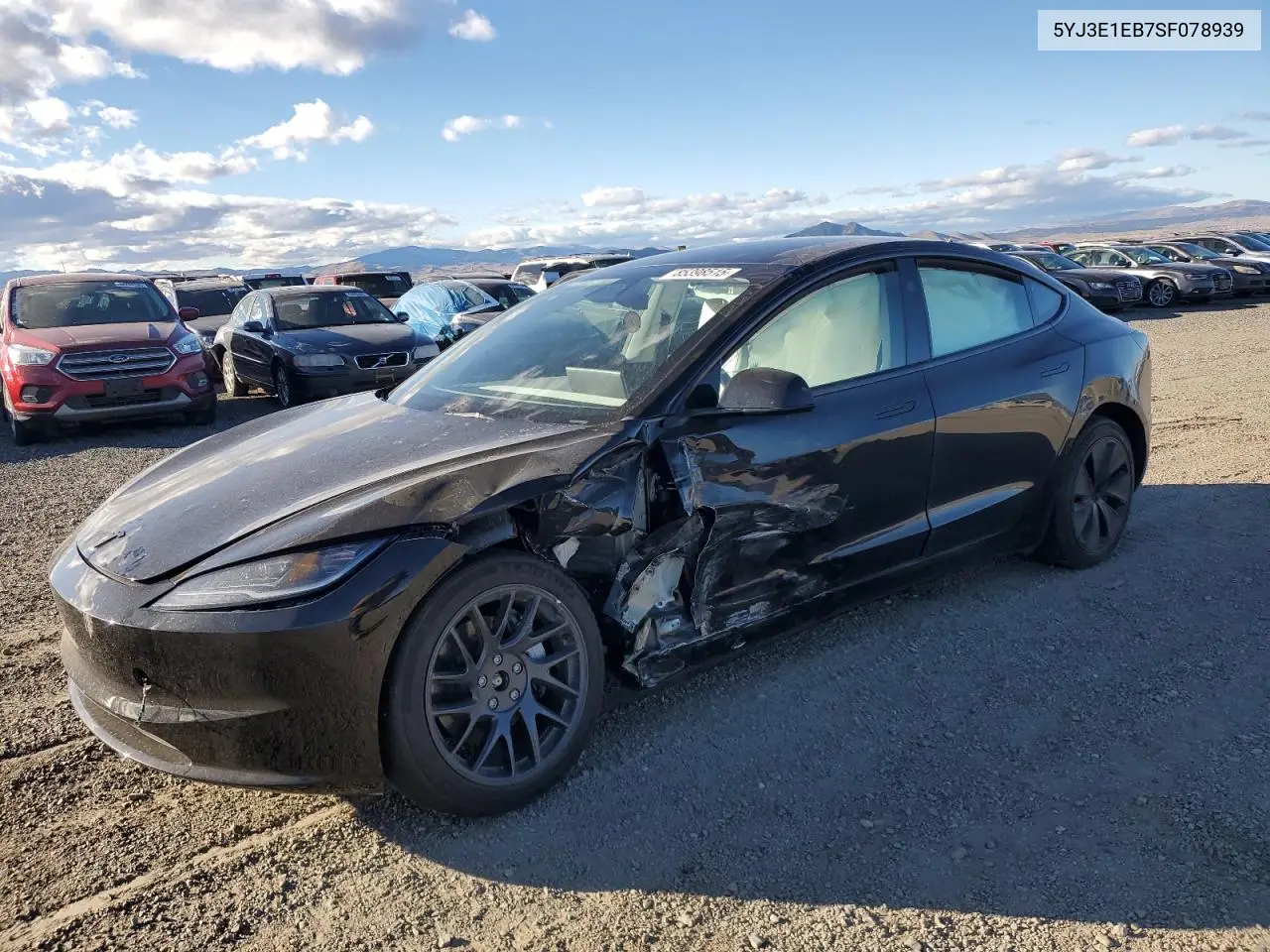 5YJ3E1EB7SF078939 2025 Tesla Model 3