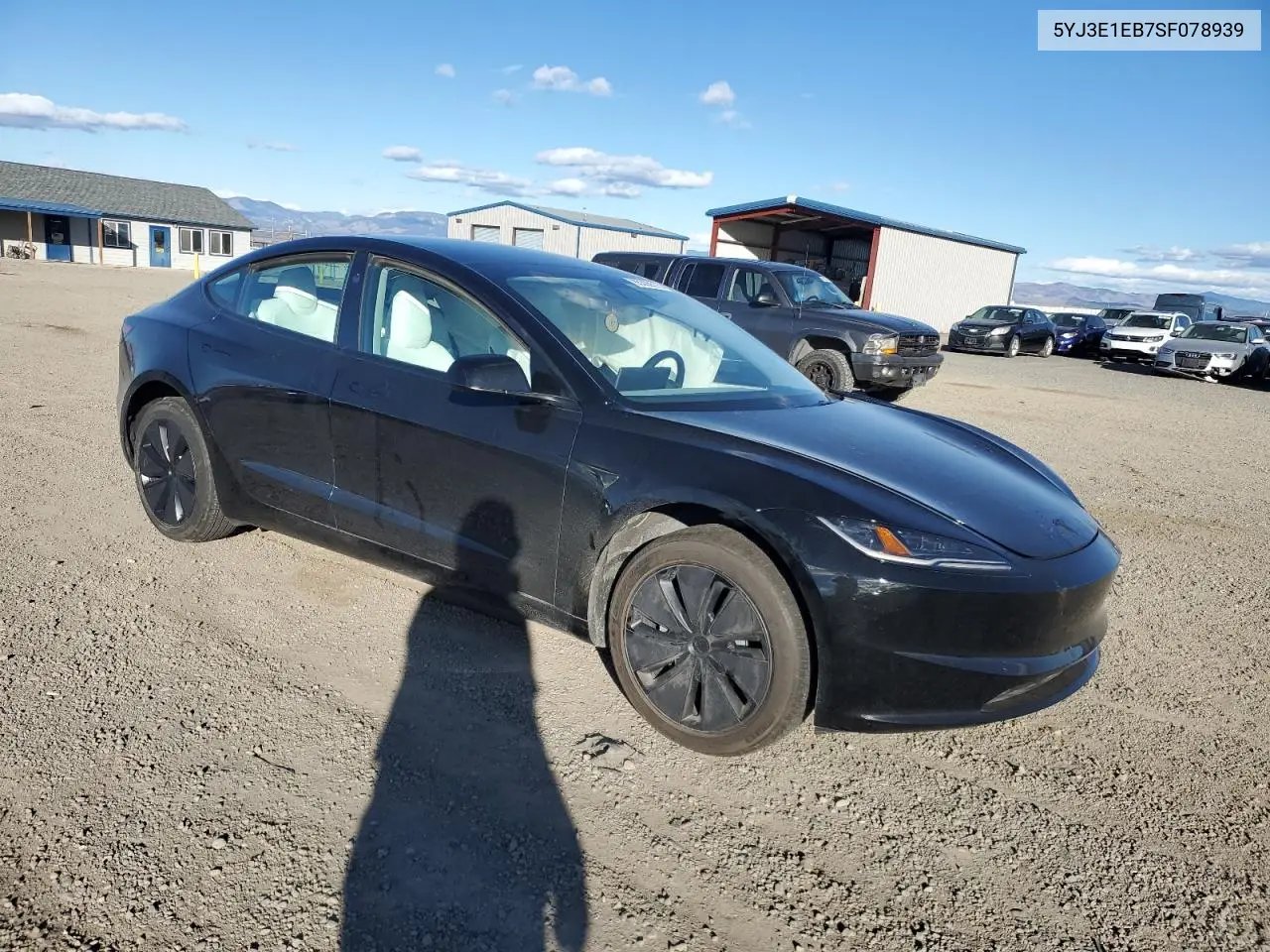 5YJ3E1EB7SF078939 2025 Tesla Model 3