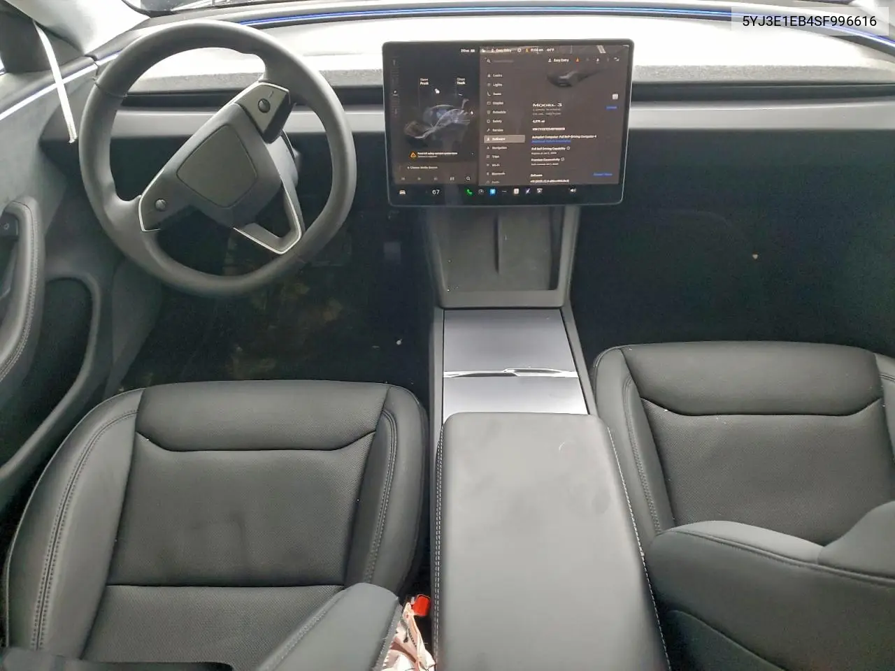 5YJ3E1EB4SF996616 2025 Tesla Model 3