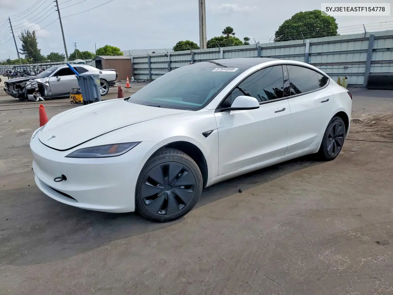 2026 Tesla Model 3 VIN: 5YJ3E1EA5TF154778 Lot: 57584666