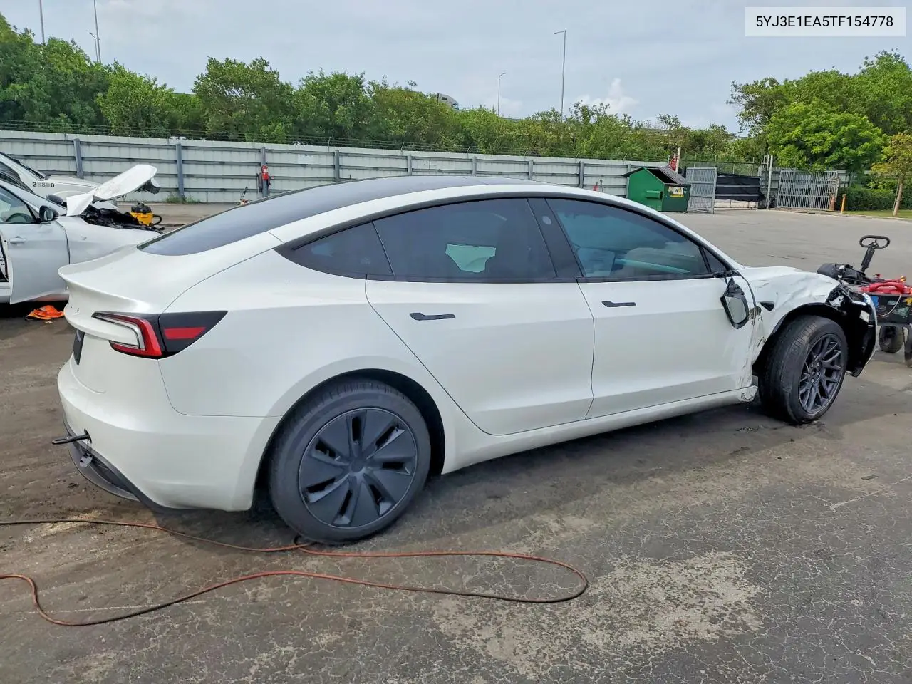 2026 Tesla Model 3 VIN: 5YJ3E1EA5TF154778 Lot: 57584666