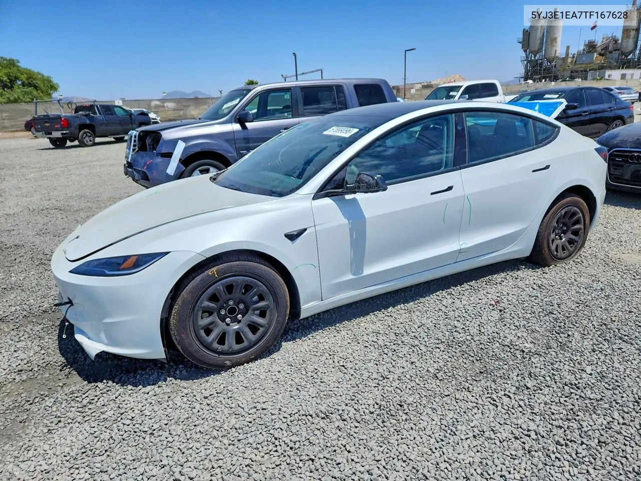 2026 Tesla Model 3 VIN: 5YJ3E1EA7TF167628 Lot: 57899096
