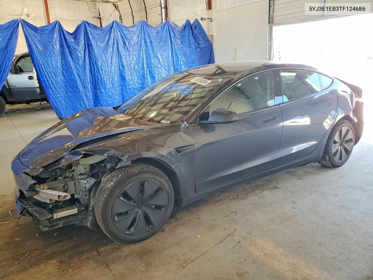 2026 Tesla Model 3 VIN: 5YJ3E1EB3TF124686 Lot: 60939006