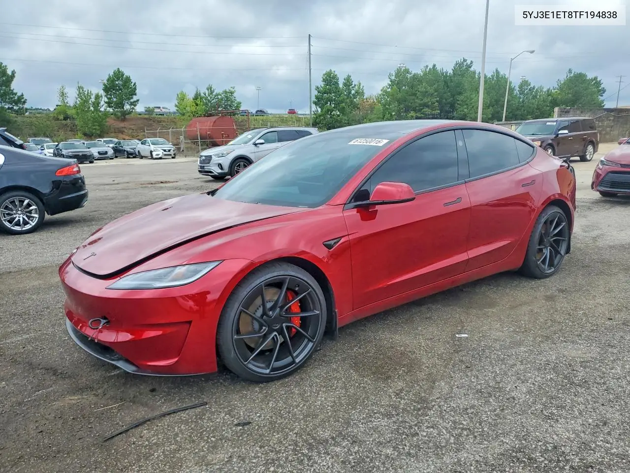 2026 Tesla Model 3 VIN: 5YJ3E1ET8TF194838 Lot: 61250016