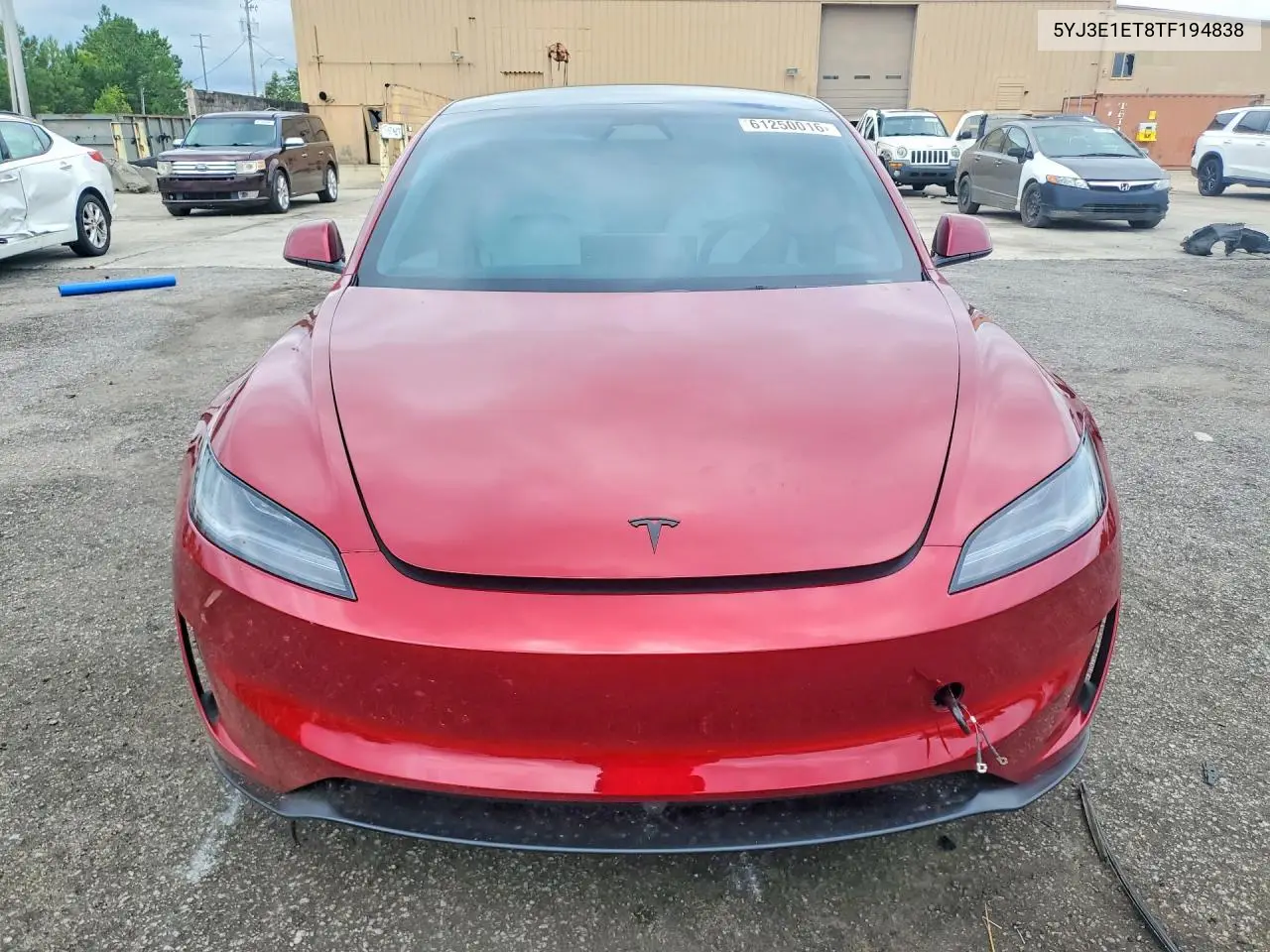 2026 Tesla Model 3 VIN: 5YJ3E1ET8TF194838 Lot: 61250016