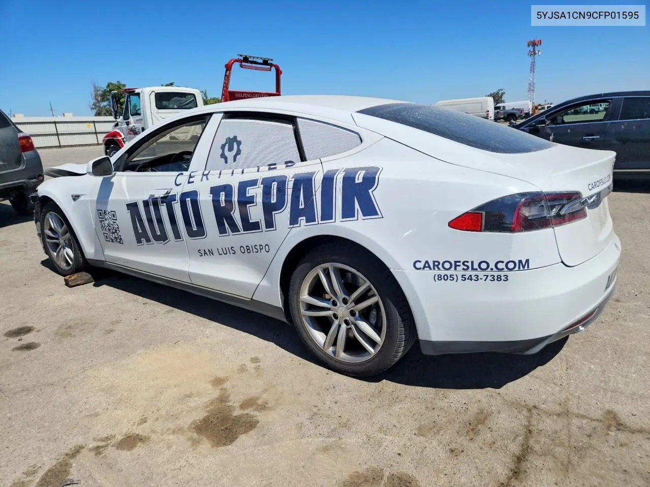 2012 Tesla Model S VIN: 5YJSA1CN9CFP01595 Lot: 56625336