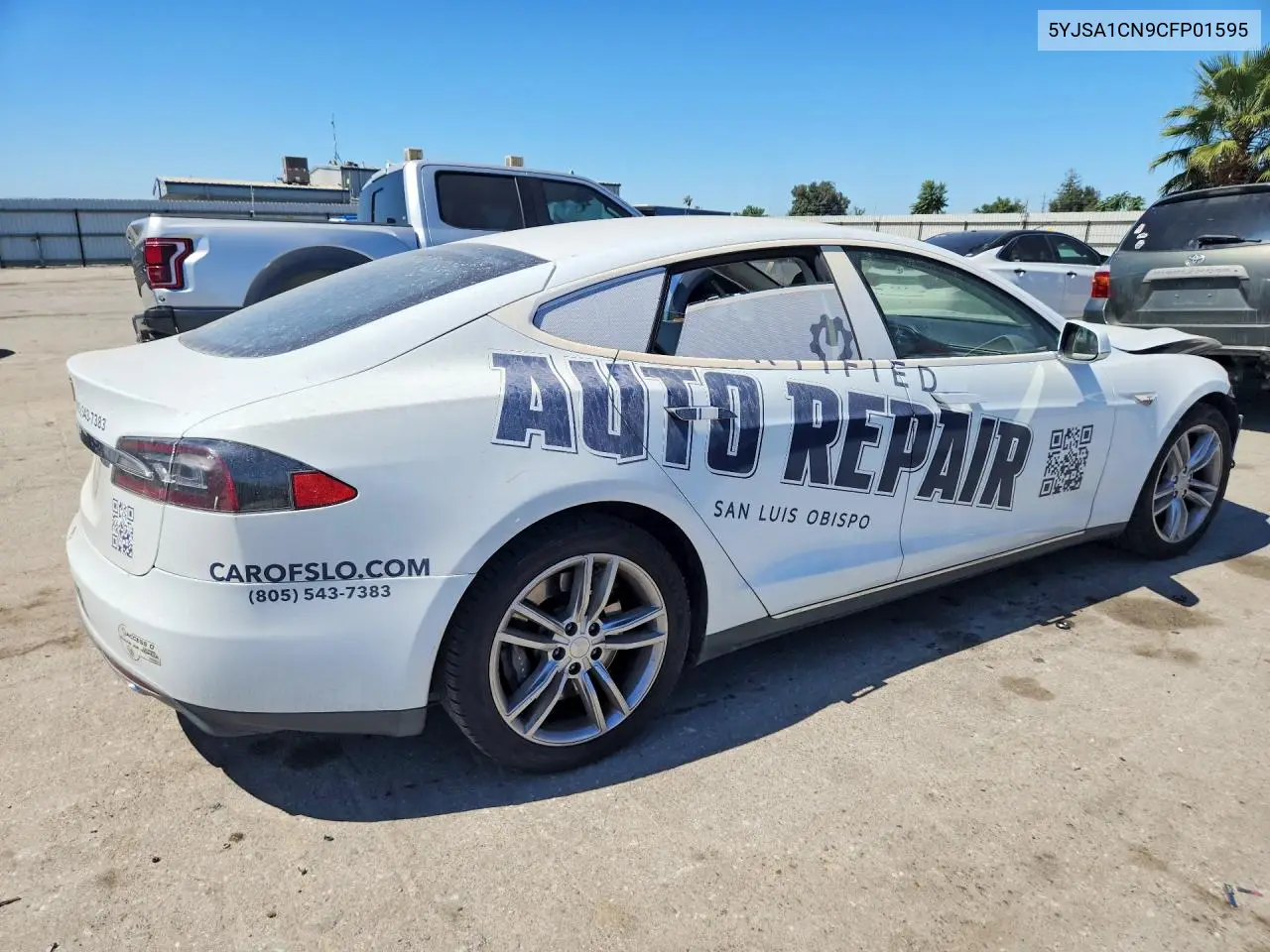2012 Tesla Model S VIN: 5YJSA1CN9CFP01595 Lot: 56625336