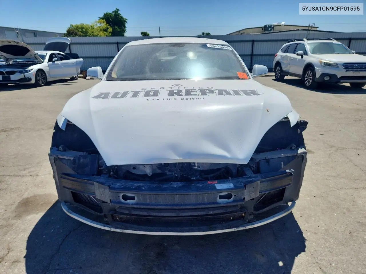 2012 Tesla Model S VIN: 5YJSA1CN9CFP01595 Lot: 56625336