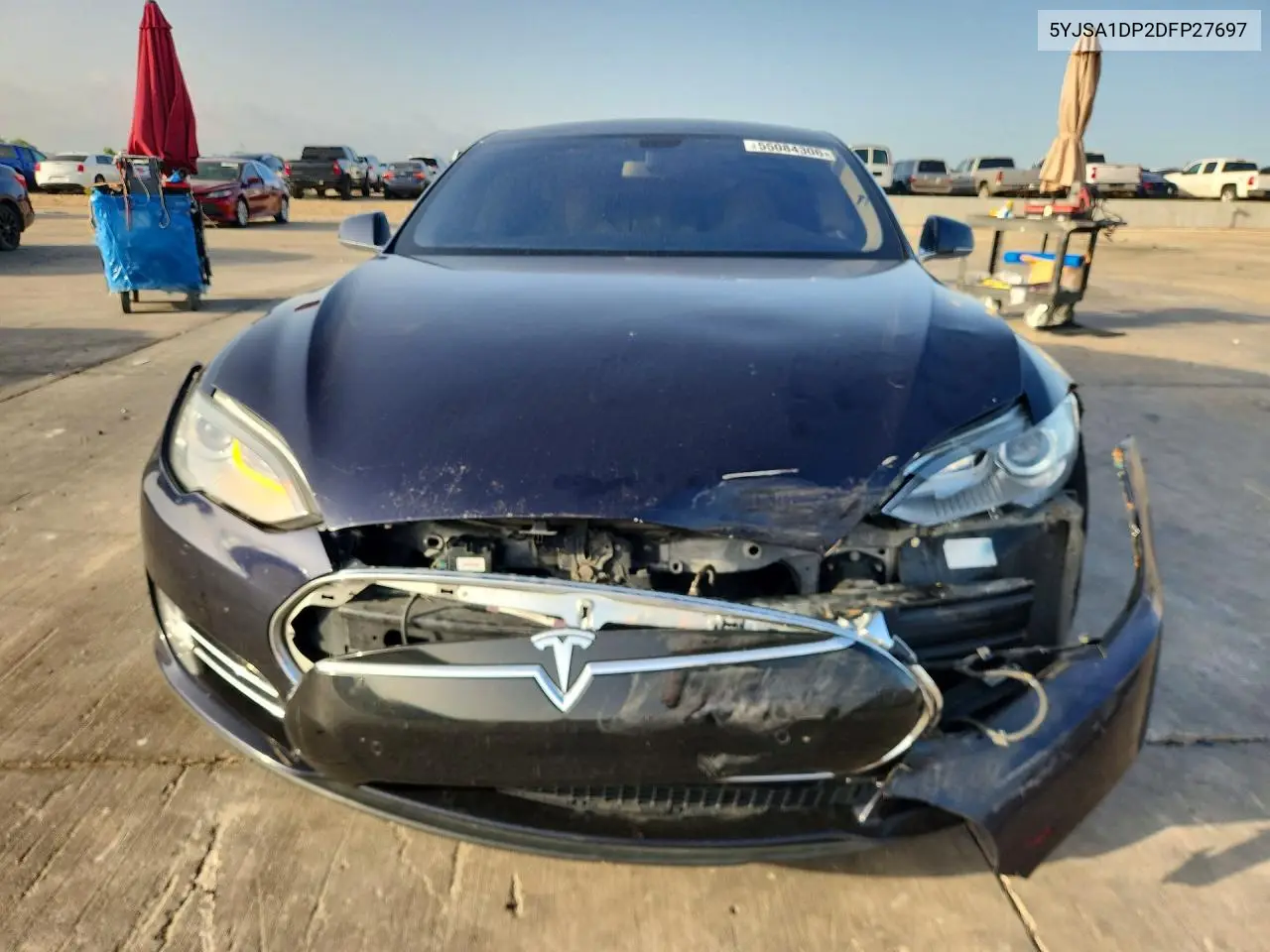 2013 Tesla Model S P85 VIN: 5YJSA1DP2DFP27697 Lot: 55084306