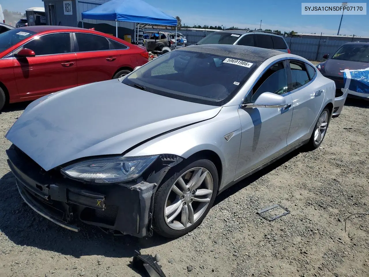 2013 Tesla Model S VIN: 5YJSA1CN5DFP07170 Lot: 59691986