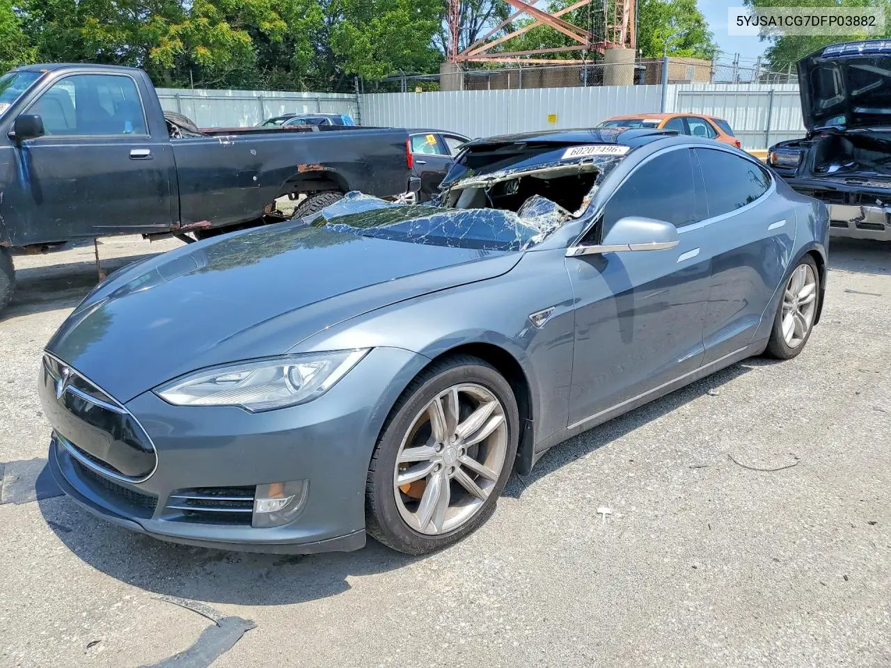 2013 Tesla Model S VIN: 5YJSA1CG7DFP03882 Lot: 60207496
