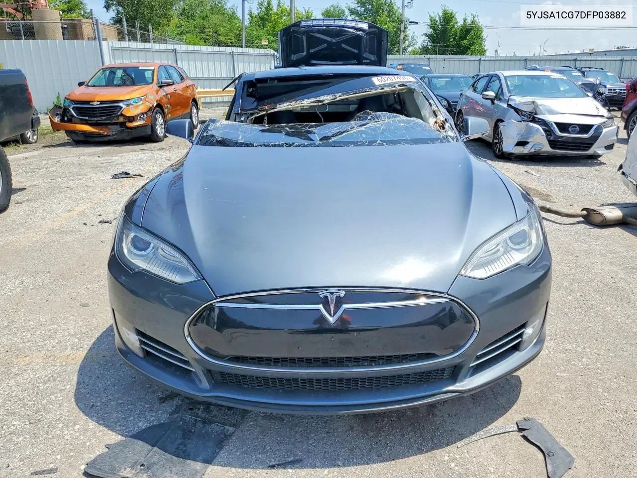 2013 Tesla Model S VIN: 5YJSA1CG7DFP03882 Lot: 60207496