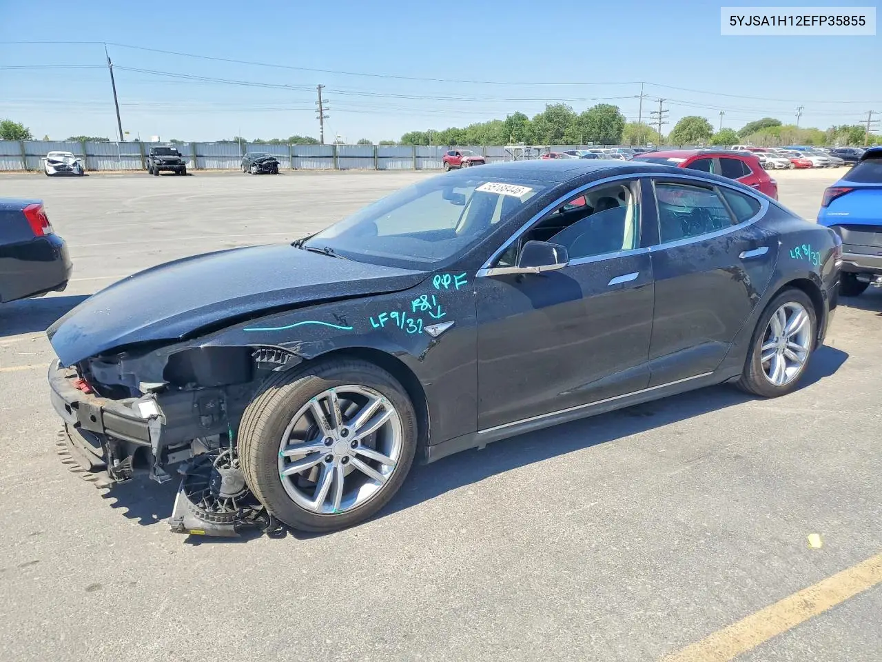 2014 Tesla Model S VIN: 5YJSA1H12EFP35855 Lot: 55188446