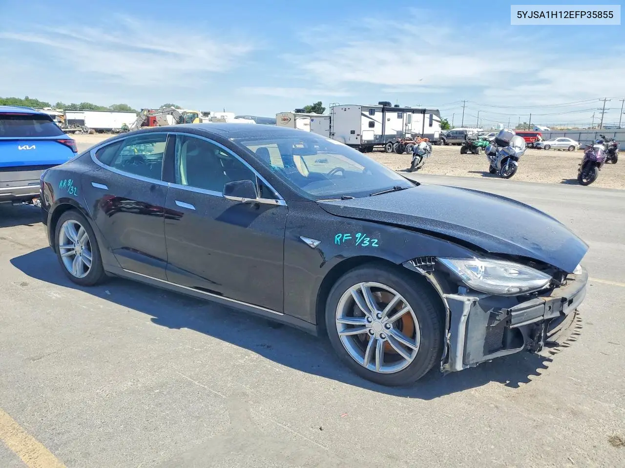 2014 Tesla Model S VIN: 5YJSA1H12EFP35855 Lot: 55188446