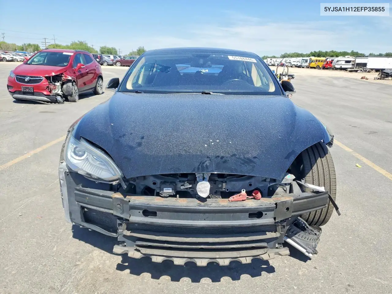 2014 Tesla Model S VIN: 5YJSA1H12EFP35855 Lot: 55188446