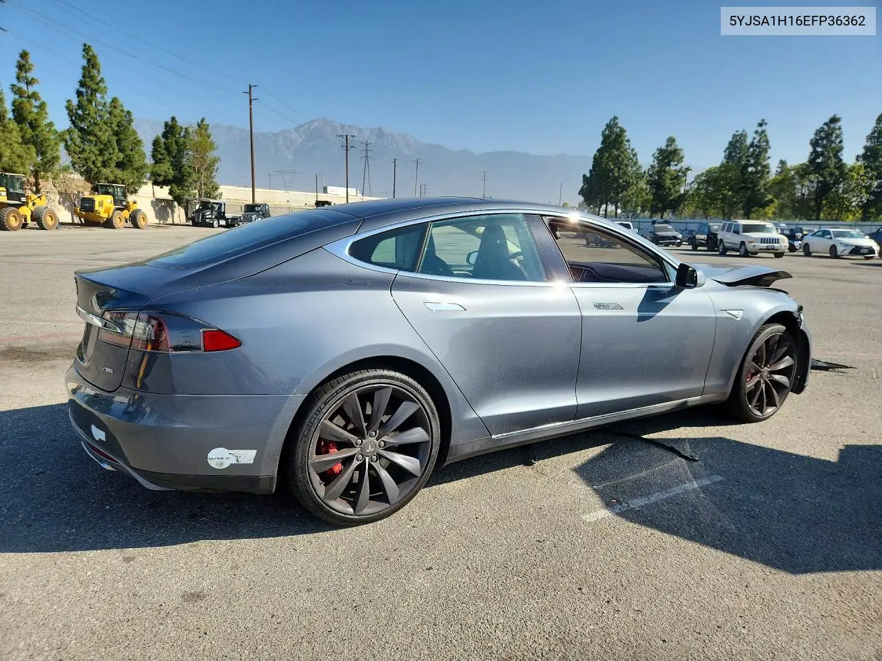 2014 Tesla Model S VIN: 5YJSA1H16EFP36362 Lot: 55646576