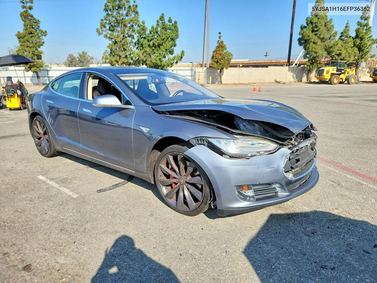 2014 Tesla Model S VIN: 5YJSA1H16EFP36362 Lot: 55646576